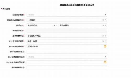 财务会计制度备案信息怎么填(财务会计制度备案信息怎么填安徽)