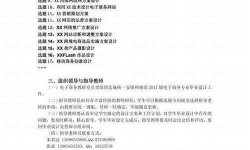 电子商务专业毕业设计(电子商务专业毕业设计论文)