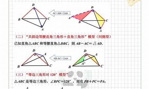 初中数学各种模型常考知识点总结图片(初中数学知识点总结归纳(完整版))